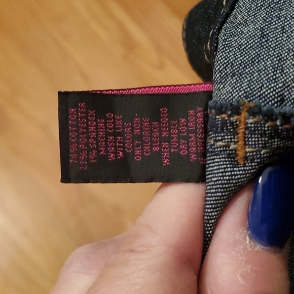 𝅺JW Blue Denim Capris Size 14 NWT - Picture 6 of 6